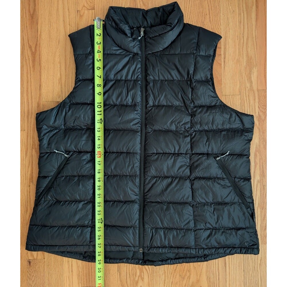 REI Co-op 650 Down Vest Mens 3XL XXXL Black Puffer Quilted Sleeveless Full Zip - Picture 11 of 12